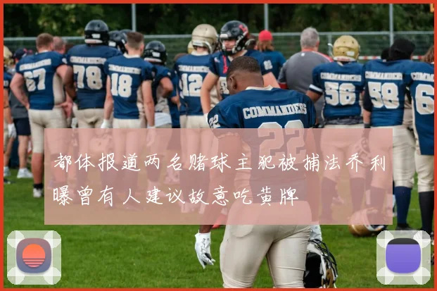 都体报道两名赌球主犯被捕法乔利曝曾有人建议故意吃黄牌